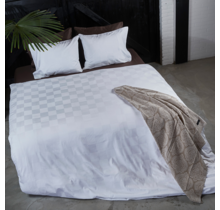 Dommelin Housse de couette Quadra Satin 300tc Blanc 260x200/220