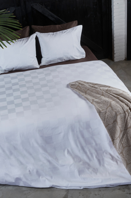 Dommelin Housse de couette Quadra Satin 300tc Blanc 260x200/220