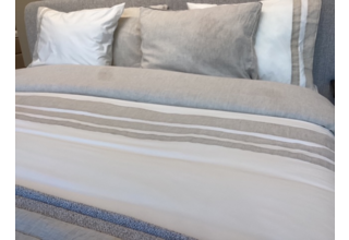 Housse de couette Dommelin Prestige Percale 200tc Écru 140x200/220