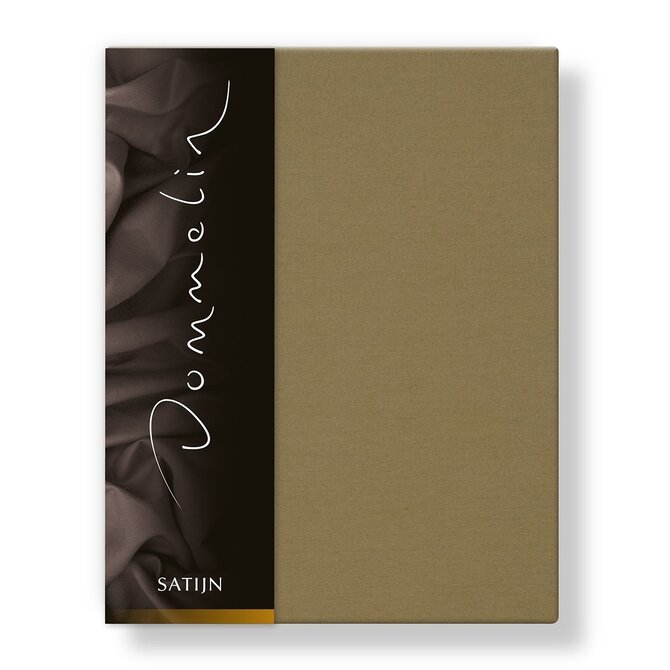 Drap-housse Dommelin Uni Satin 300TC 507 Bronze 200x200/30