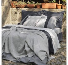 Dommelin Housse de couette Padua Percale 200TC Gris éléphant 140x200/220 cm