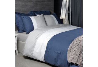 Dommelin Housse de couette Padua Percale 200TC Argent 240x200/220 cm