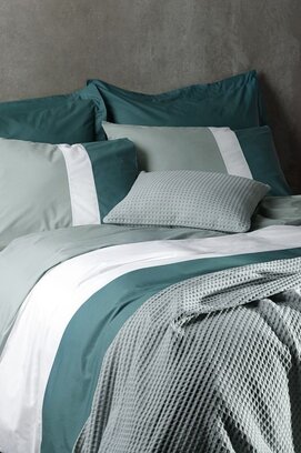 Dommelin Housse de couette Padua Percal 200TC Vert sapin 260x200/220 cm