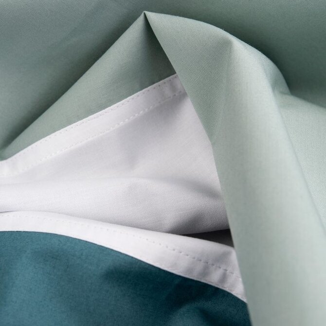 Dommelin Housse de couette Padua Percale 200TC vert sapin 240x200/220 cm