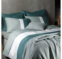 Dommelin Housse de couette Padua Percale 200TC vert sapin 140x200/220 cm