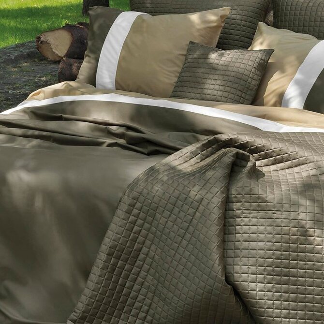 Dommelin Housse de couette Padua Percale 200TC Bronze 140x200/220 cm