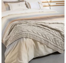 Dommelin Plaid Maxi Laine Mélange Naturel 90x150 cm