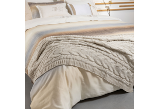 Dommelin Plaid Maxi Wol Mix Naturel 90x150 cm