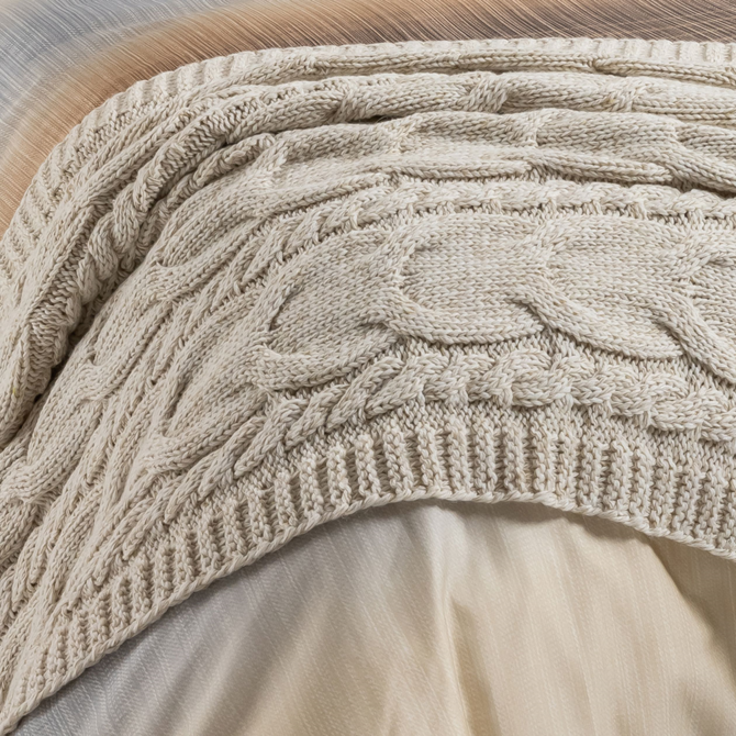 Dommelin Plaid Maxi Laine Mélange Naturel 90x150 cm Dommelin Plaid Maxi Laine Mélange Naturel 90x150 cm