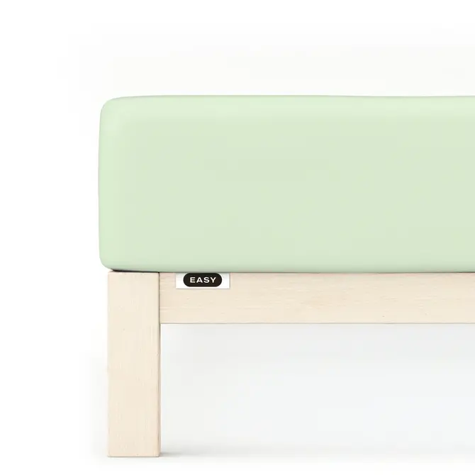 Schlafgut EASY Jersey Elasthan Hoeslaken L - 140x200 - 160x220 643 Green Light