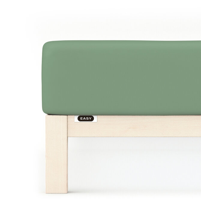 Schlafgut EASY Jersey Elasthan Hoeslaken L - 140x200 - 160x220 665 Green Mid