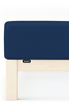 Schlafgut EASY Jersey Elasthan Hoeslaken L - 140x200 - 160x220 570 Blue Deep