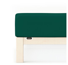 Schlafgut EASY Jersey Elasthan Hoeslaken L - 140x200 - 160x220 690 Green Deep