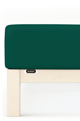 Schlafgut EASY Jersey Elasthan Hoeslaken L - 140x200 - 160x220 690 Green Deep