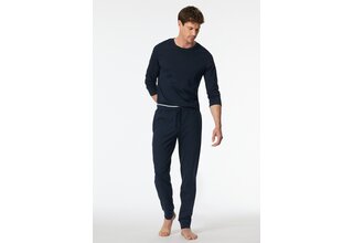 Schiesser Pantalon Long bleu nuit 182183 50/M