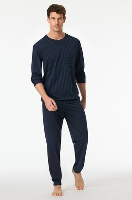Schiesser Pyjama Long dark blue 182196 52/L