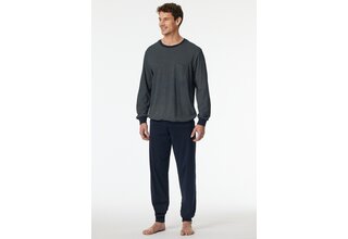 Schiesser Pyjama Long midnight blue 182196 50/M