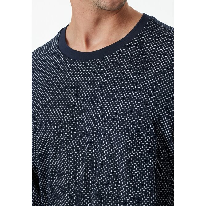 Schiesser Pyjama Long midnight blue 182196 50/M