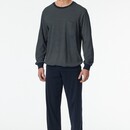 Schiesser Schiesser Pyjama Long midnight blue 182198 54/XL