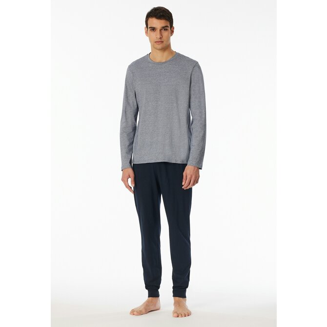 Schiesser Pyjama long midnight blue 182514 52/L