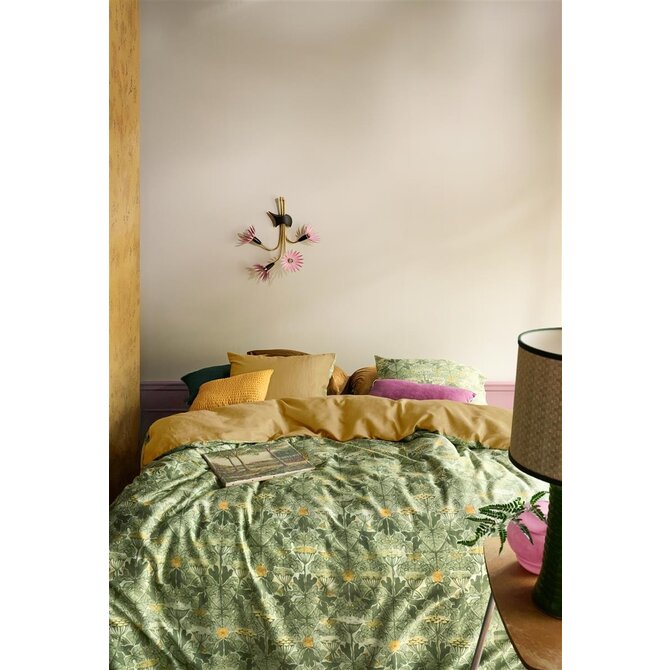 At Home by Bedding House Dekbedovertrek Ancient  Olijfgroen 140x200/220 cm