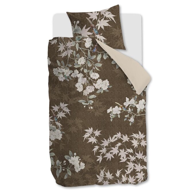 Beddinghouse Dekbedovertrek Thalasa Bruin 140x200/220 cm