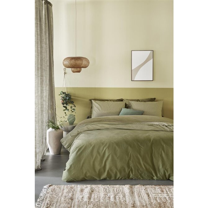 Beddinghouse Housse de couette Jimmy Vert 200x200/220 cm