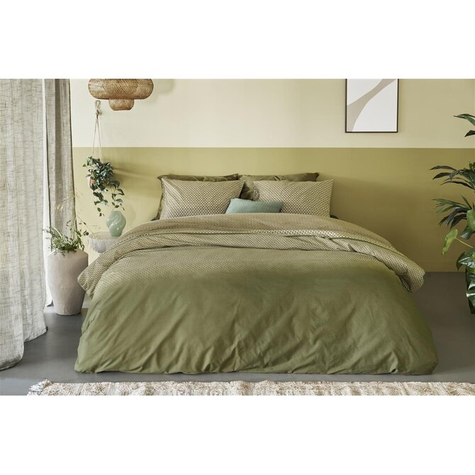Beddinghouse Housse de couette Jimmy Vert 200x200/220 cm