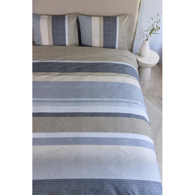 Beddinghouse Dekbedovertrek Jorren Blauw Grijs 140x200/220 cm