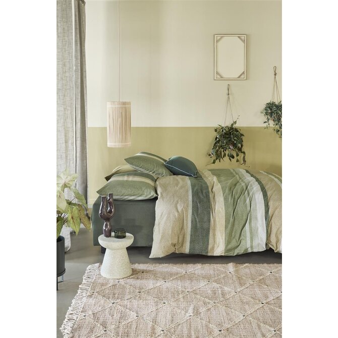 Beddinghouse Housse de couette Jorren Vert olive 140x200/220 cm