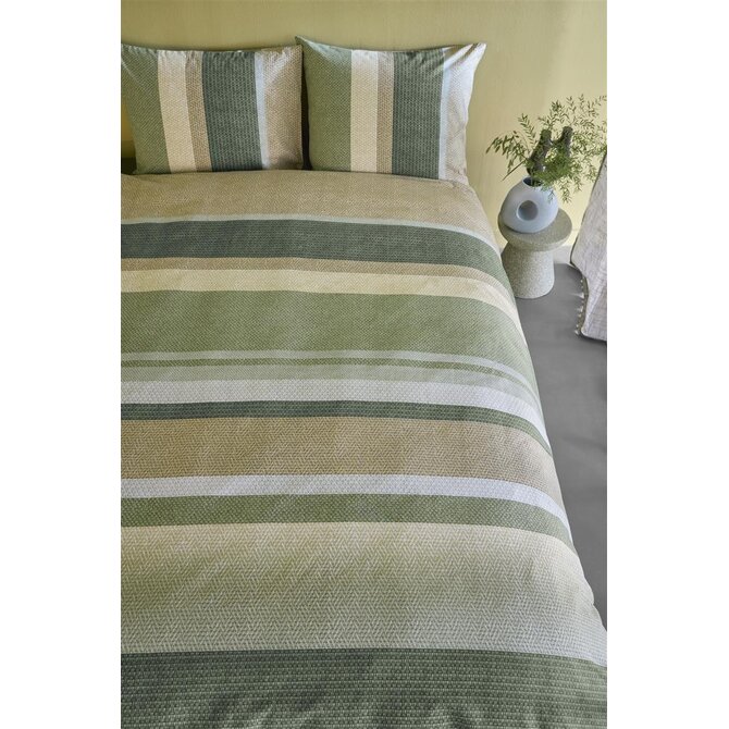 Beddinghouse Housse de couette Jorren Vert olive 140x200/220 cm