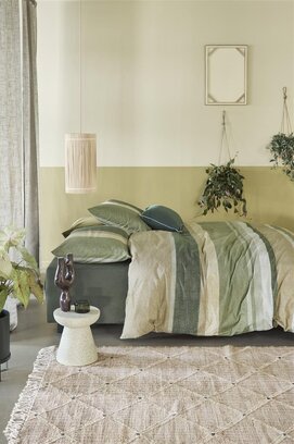 Beddinghouse Housse de Couette Jorren Vert Olive 200x200/220 cm