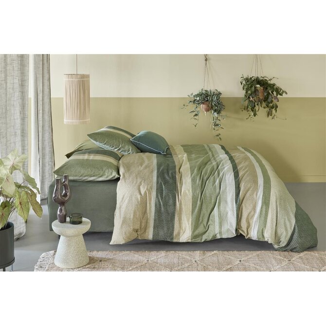 Beddinghouse Housse de Couette Jorren Vert Olive 200x200/220 cm