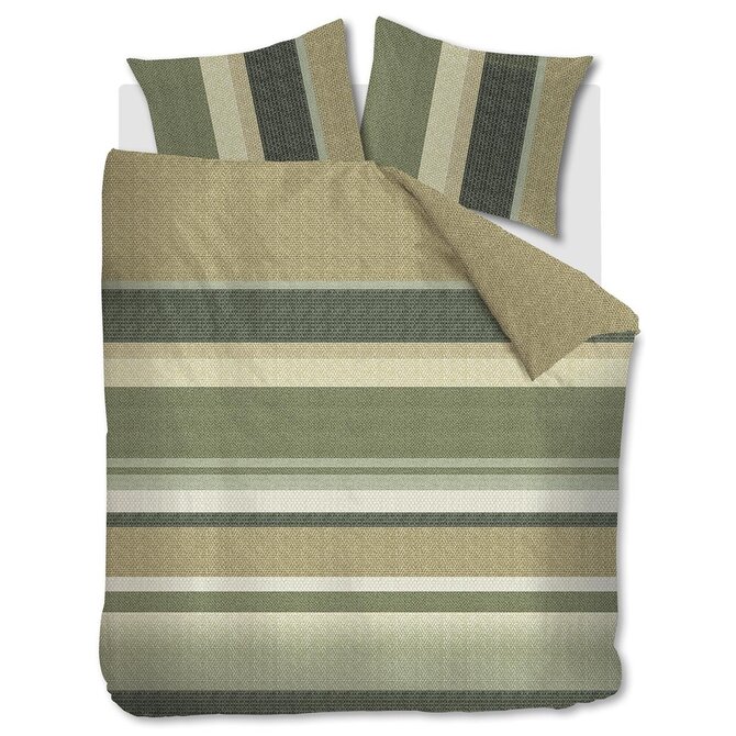 Beddinghouse Housse de Couette Jorren Vert Olive 200x200/220 cm