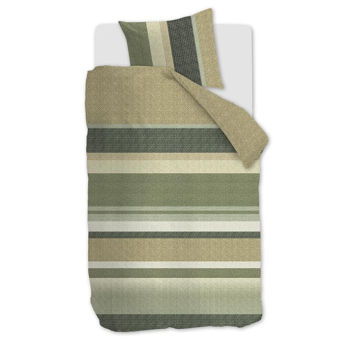 Beddinghouse Housse de Couette Jorren Vert Olive 240x200/220 cm