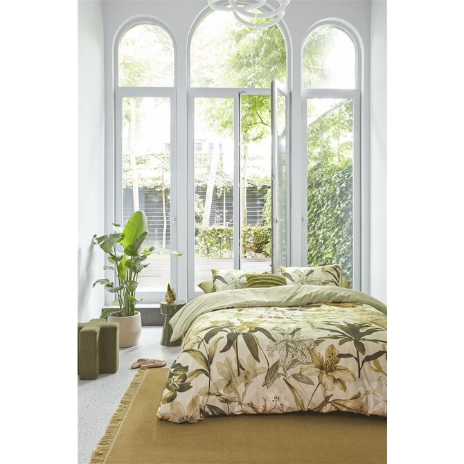 Beddinghouse Dekbedovertrek Kiley Groen 140x200/220 cm