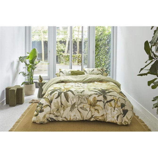 Beddinghouse Dekbedovertrek Kiley Groen 260x200/220 cm
