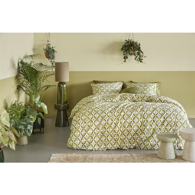 Beddinghouse Housse de Couette Mae Vert 200x200/220 cm