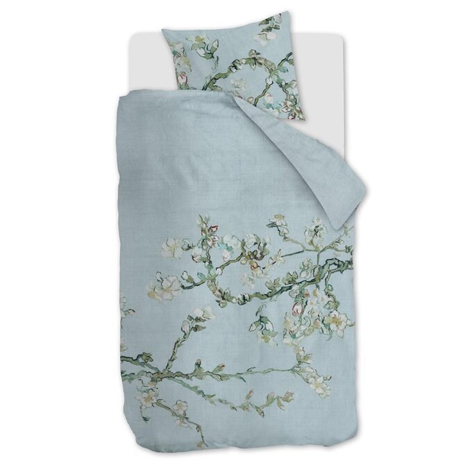 Beddinghouse x Van Gogh Museum Housse de couette Blossom - Bleu Gris 140x200/220 cm Beddinghouse x Van Gogh Museum Housse de couette Blossom - Bleu Gris 140x200/220 cm