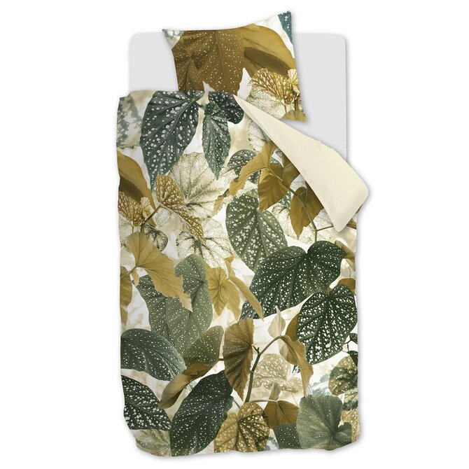 Beddinghouse Housse de Couette Begonia Vert Olive 140x200/220 cm