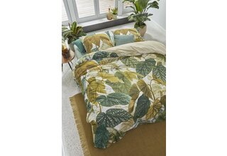 Beddinghouse Dekbedovertrek Begonia Olijfgroen 200x200/220 cm