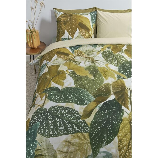 Beddinghouse Housse de Couette Begonia Vert Olive 240x200/220 cm