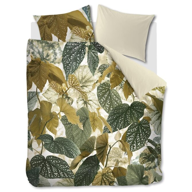 Beddinghouse Housse de Couette Begonia Vert Olive 240x200/220 cm