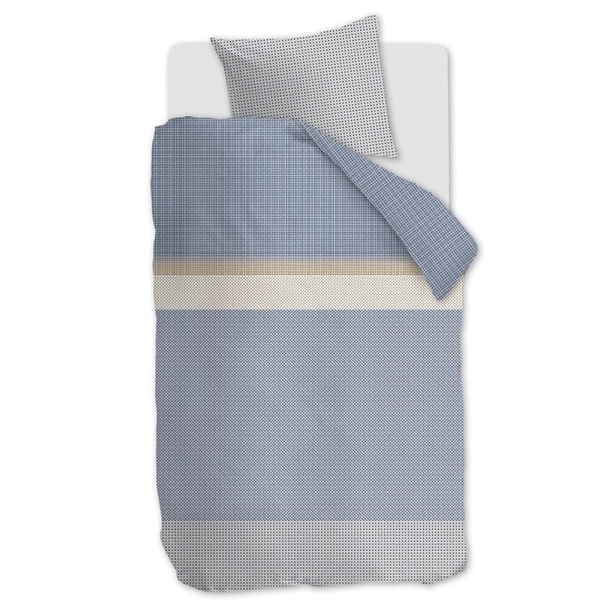 Beddinghouse Dekbedovertrek Bernou Blauw 200x200/220 cm