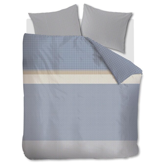 Beddinghouse Dekbedovertrek Bernou Blauw 240x200/220 cm