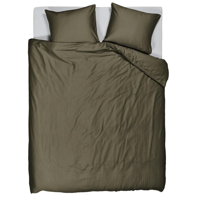Beddinghouse Housse de Couette Change Vert Olive 200x200/220 cm