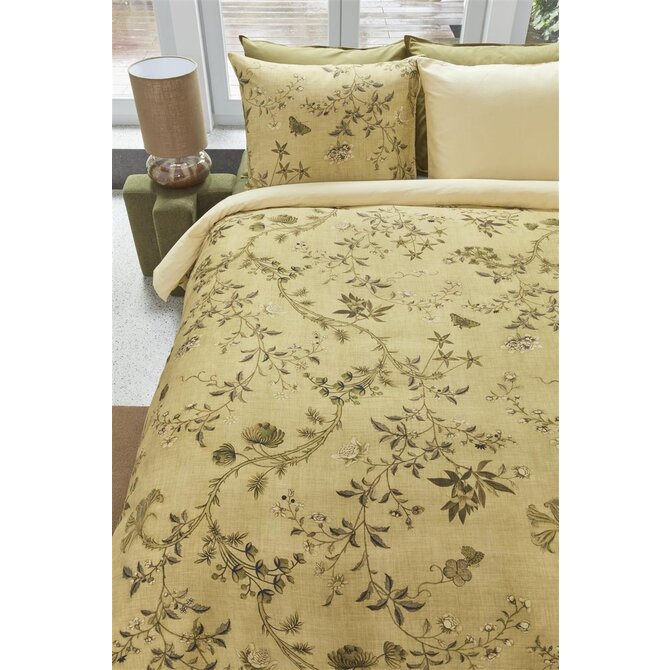 Beddinghouse Housse de couette Charlotte Vert olive 140x200/220 cm Beddinghouse Housse de couette Charlotte Vert olive 140x200/220 cm