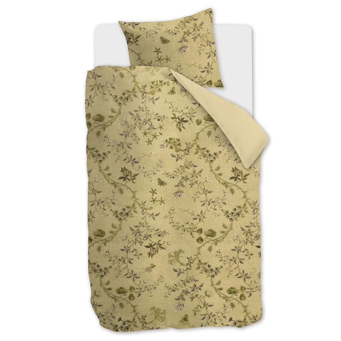 Beddinghouse Housse de couette Charlotte Vert olive 140x200/220 cm Beddinghouse Housse de couette Charlotte Vert olive 140x200/220 cm
