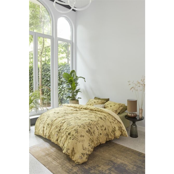 Beddinghouse Housse de Couette Charlotte Vert Olive 200x200/220 cm
