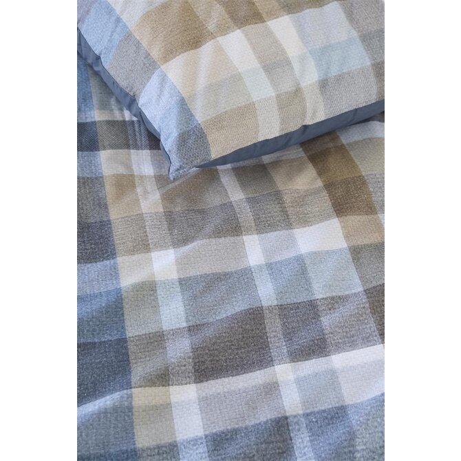 Beddinghouse Dekbedovertrek Eliott Blauw 240x200/220 cm